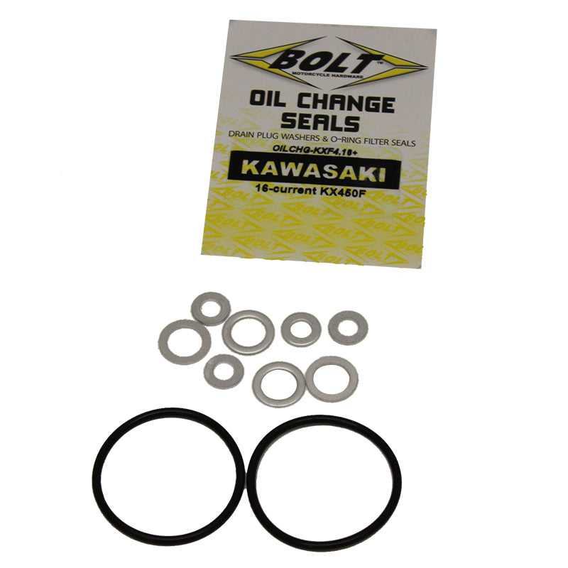 Bolt, BOLT OIL CHANGE KIT KAW KX450F 16- - O-Rings/Crush washers