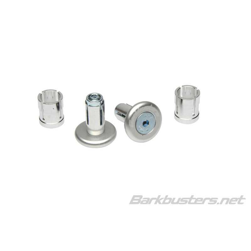 Barkbusters, Barkbusters Bar End Plug 14mm/18mm - Silver (Pair)