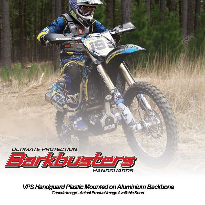 Barkbusters, Barkbusters Handguard VPS - Black / White (Plastic Guard Only)