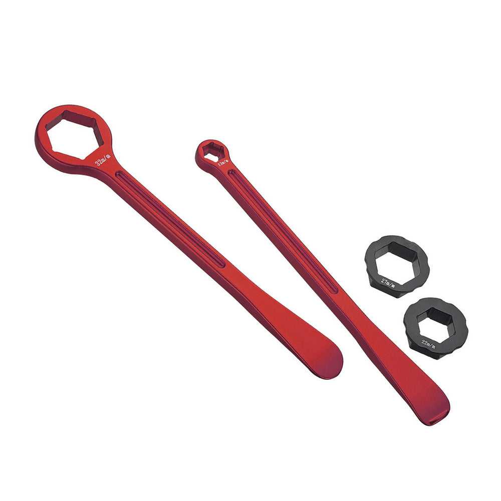 PSYCHIC MX, COMBO AXLE TIRE WRENCH LEVER SET EURO KIT 32MM 27MM 22MM AXLES10MM 13MM AXLE ADJUST AND RIM LOCK NUT
