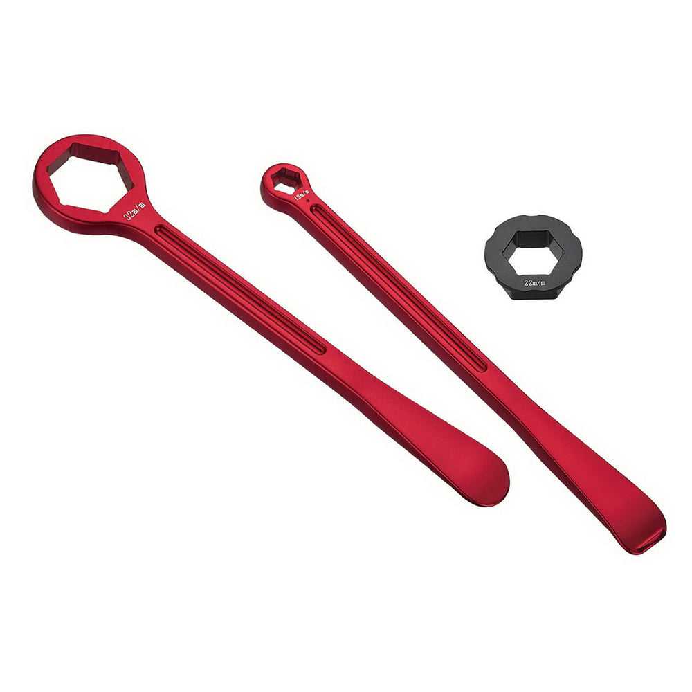 PSYCHIC MX, COMBO AXLE TIRE WRENCH LEVER SET METRIC KIT 32MM 22MM AXLES 10MM 12MM AXLE ADJUSTOR AND RIM LOCK NUT