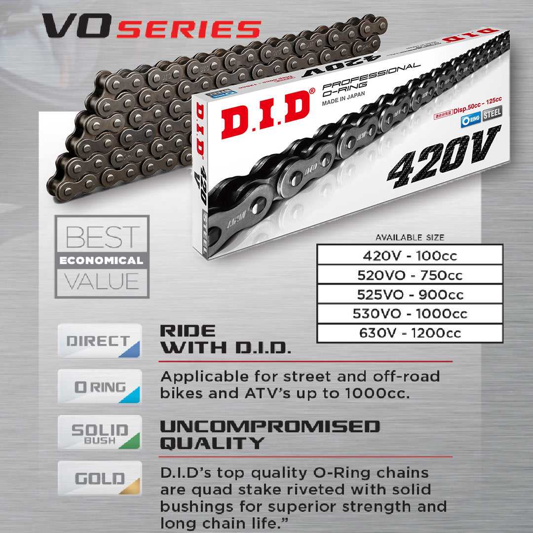 MotoParts, DID 420V - O-Ring Chain