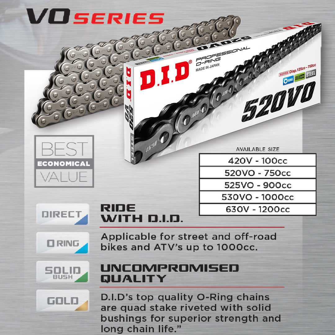 D.I.D Chain, DID 520VO - O-Ring Chain