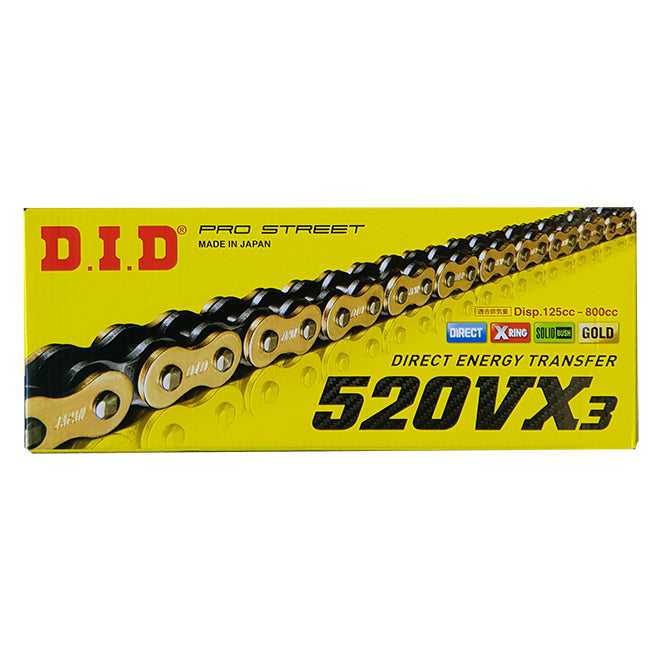 MotoParts, DID 520VX3 Pro Street - X-Ring Chain