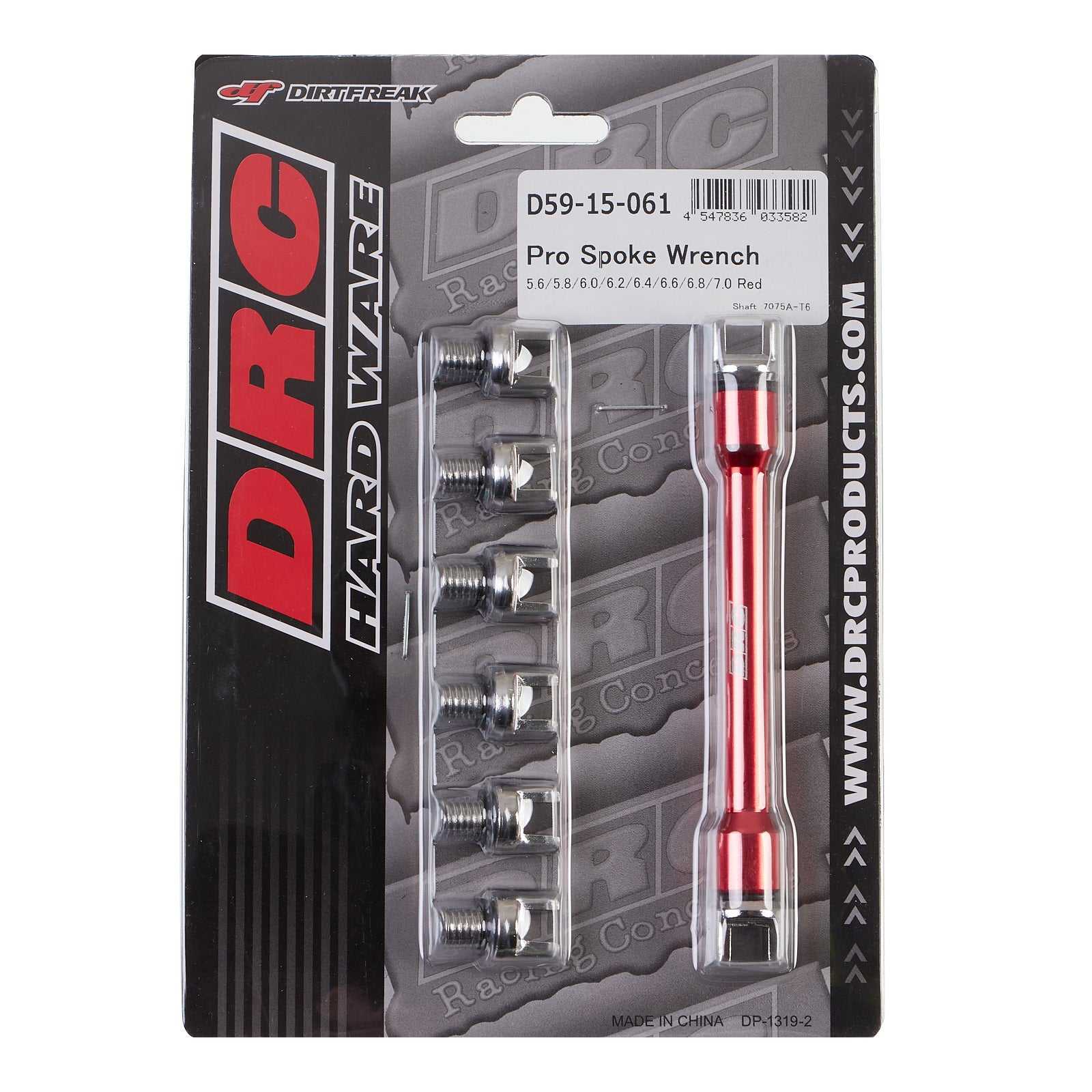 DRC, DRC PRO SPOKE WRENCH 5.6-7.0 RED