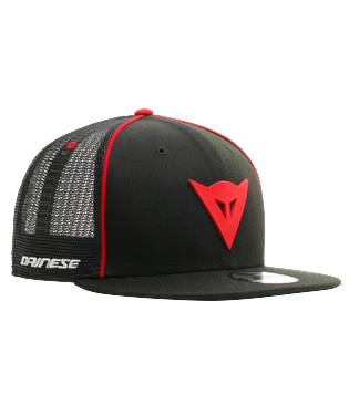 DAINESE, Dainese 9Fifty Trucker Snapback Cap - Black/Red