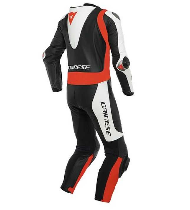 DAINESE, Dainese Laguna Seca 5 One Piece Leather Suit BK/WH/FLUR-RED