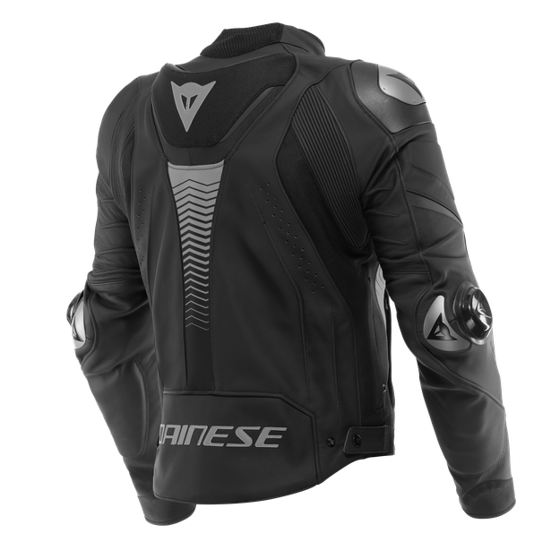 DAINESE, Dainese Super Speed 4 Leather Jacket - Black-Matt/Charcoal-Gray
