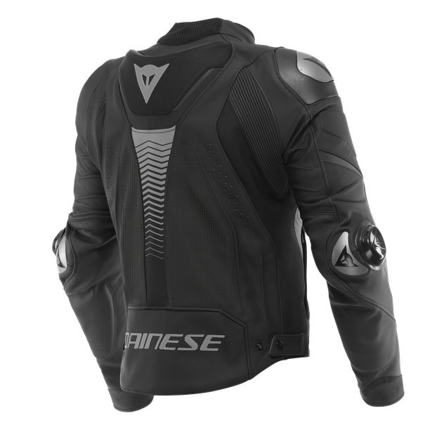 DAINESE, Dainese Super Speed 4 Leather Jacket Perforated - Black-Matt/Charcoal-Gray