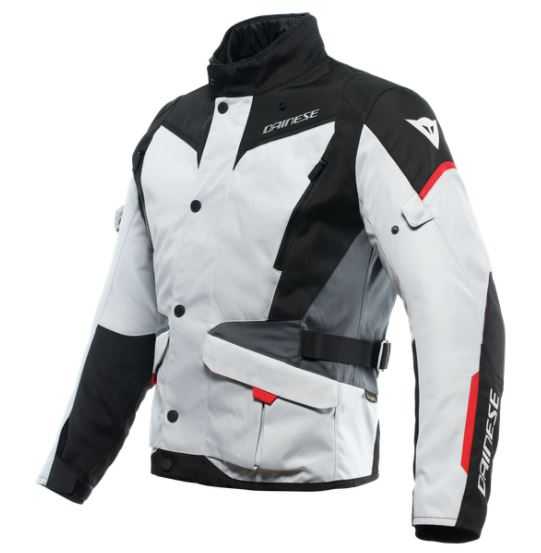 DAINESE, Dainese Tempest 3 D-Dry Textile Jacket - Grey/Black/Red