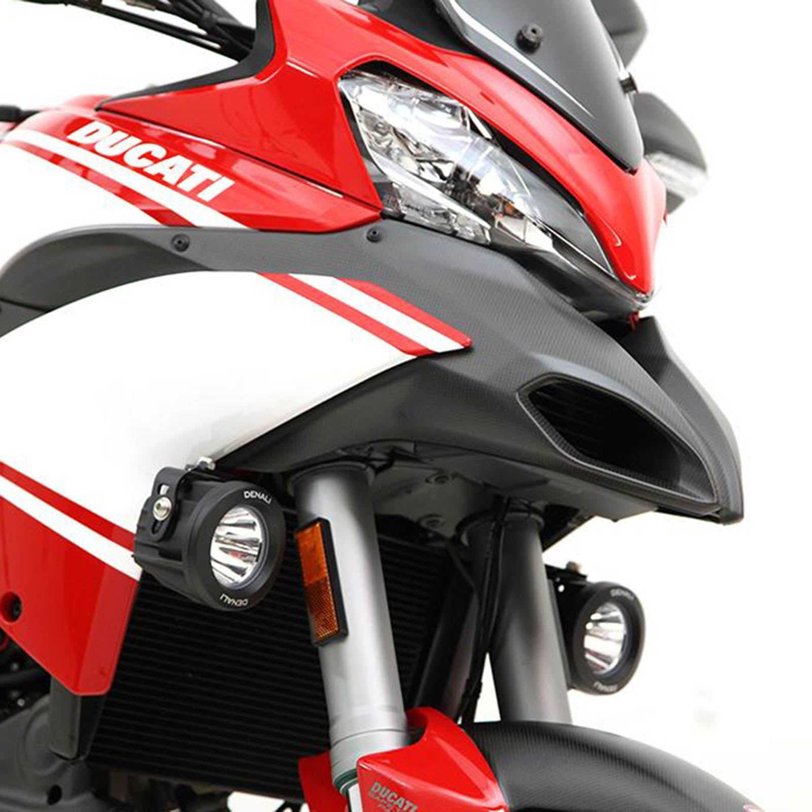 Denali Lighting, Denali Aux Light Mount Brackets - Ducati Multi 1200 (All) '10-'14