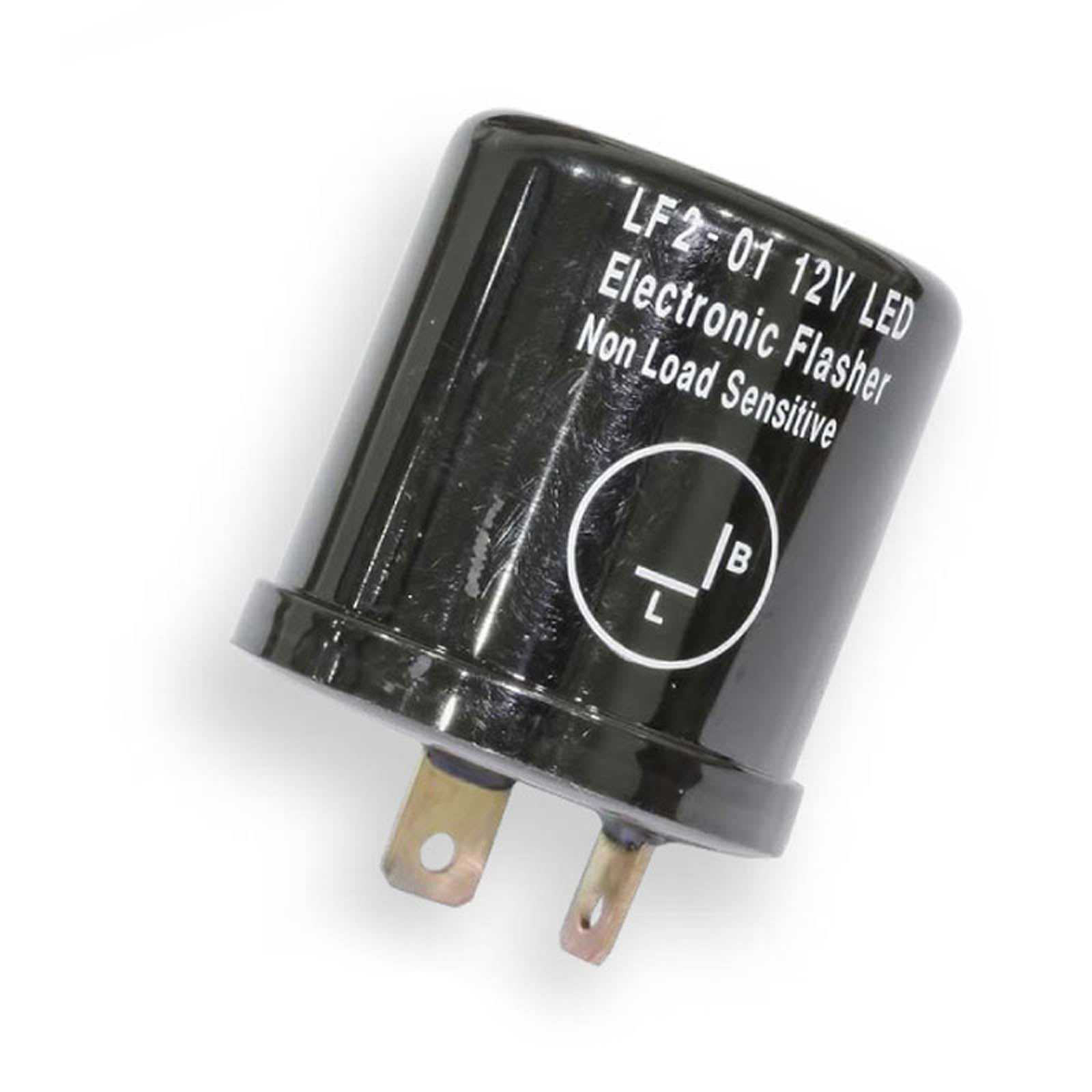Whites Motorcycle Parts, WHITES FLASHER RELAY LED UNIVERSAL 12 Volt 2 pin CAN Style