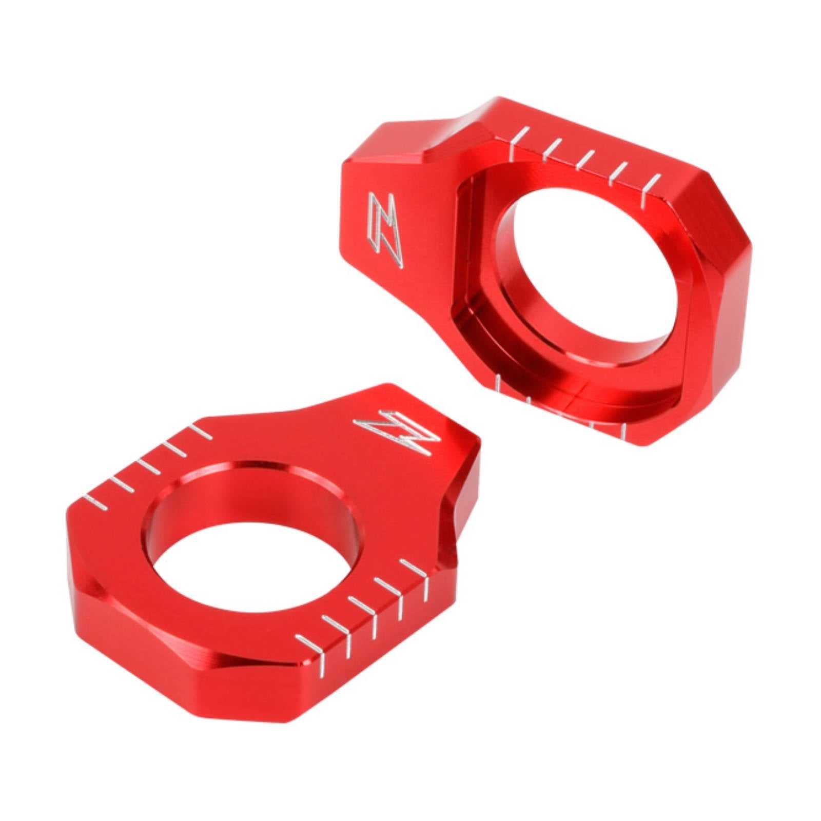 ZETA, ZETA REAR AXLE BLOCK KAW KXF250 '17-,KXF450 '16- RED